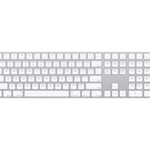 Apple Magic Keyboard with Touch ID & Numeric Keypad (USB-C) British (MXK73B/A), White – Brand New