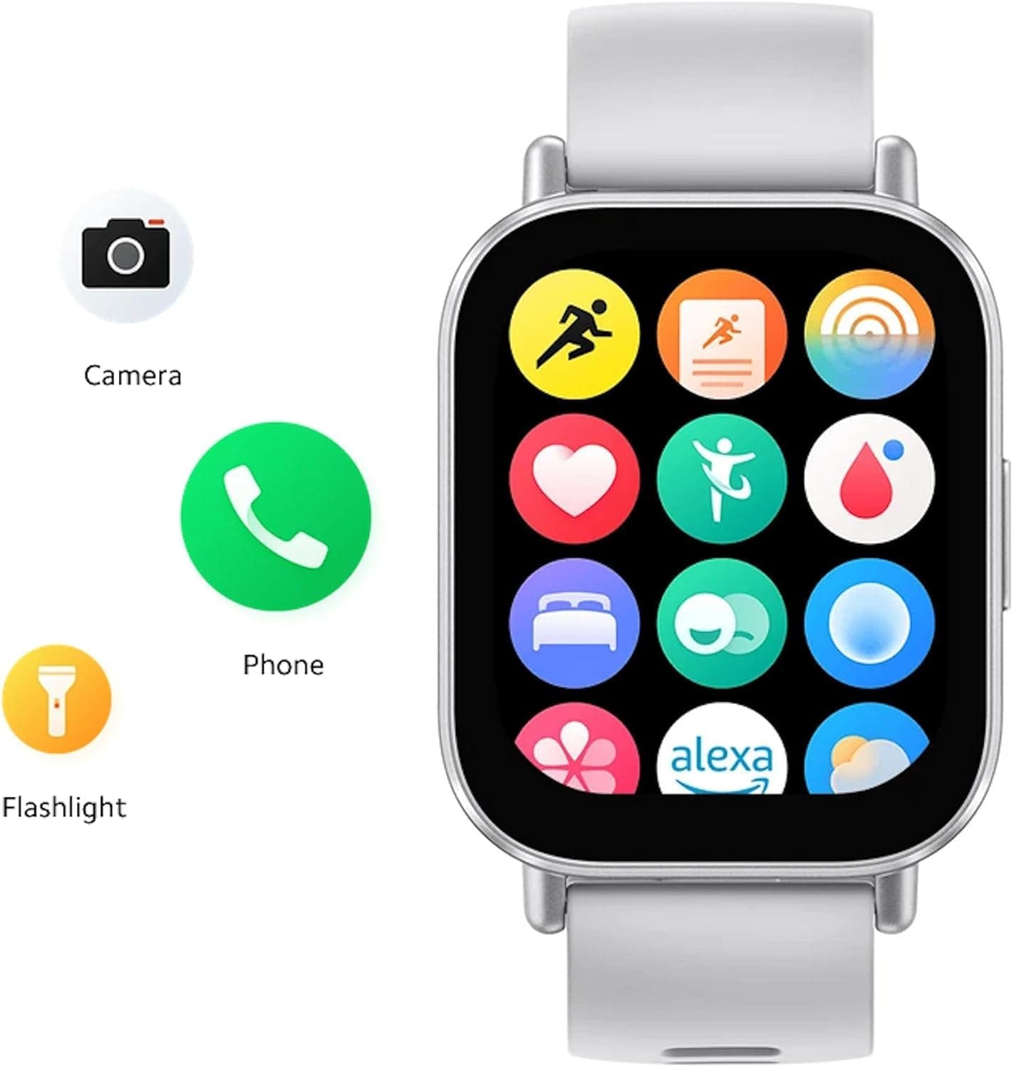 Xiaomi Redmi Watch 5 Active Smartwatch, 2.0 Inch LCD Display, Bluetooth Calling, Health Tracking, 5ATM Waterproof, Long Battery Life Up to 18 Days, Matte Silver - Image 3