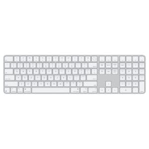 Apple Magic Keyboard with Touch ID and Numeric Keypad for Mac, USB-C, US English, White, 2024