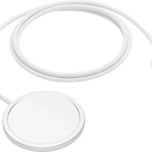 Apple MagSafe Charger 1M, Fast Wireless Charging, Magnetic Alignment, Compatible with iPhone and AirPods, White, MGD74LL/A