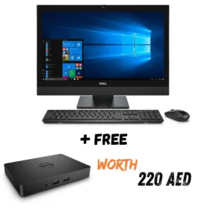 Dell OptiPlex 7450 All-in-One 23.8" FHD – Intel i5-7500, SSD, Windows 10 Pro + Free Dell WD15 4K Dock - 256GB, Good